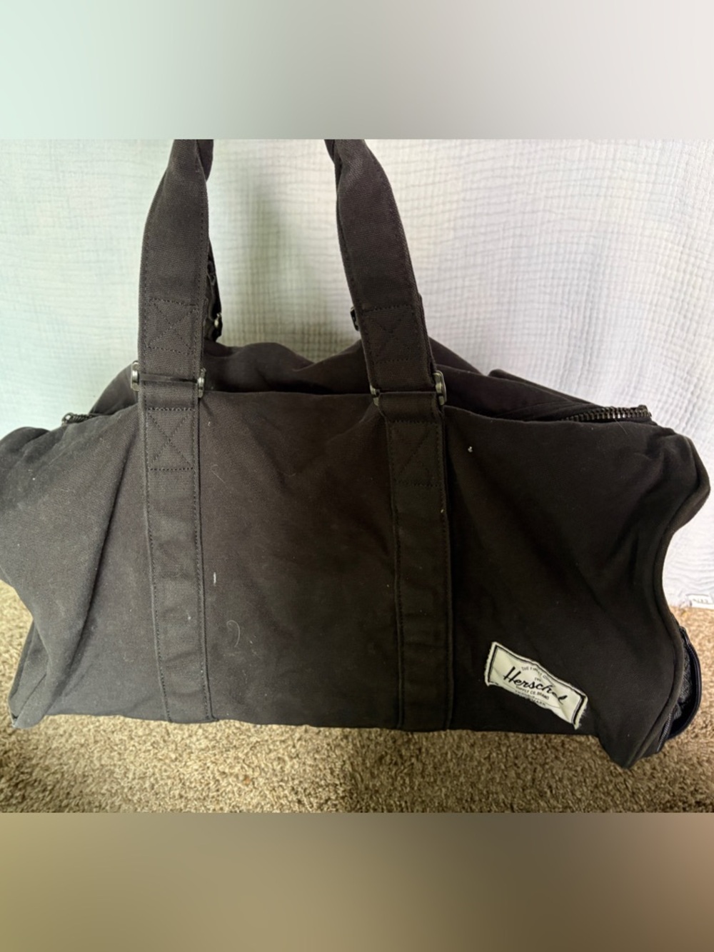 Herschel Supply Company Black Canvas Duffel Bag